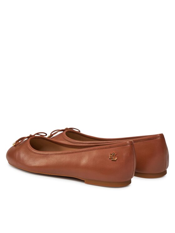 LAUREN RALPH LAUREN Lauren Ralph Lauren Baleriny 802940603002 Brązowy