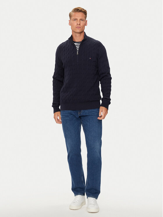 Tommy Hilfiger Tommy Hilfiger Sweater Classic MW0MW36532 Sötétkék Regular Fit