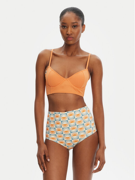 Quiksilver Quiksilver Góra od bikini Melly Top EQWX303137 Miedziany