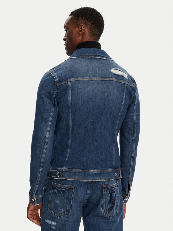 Dolce&Gabbana Dolce&Gabbana Jeansová bunda G9VZ8D G8LN5 Tmavomodrá Regular Fit