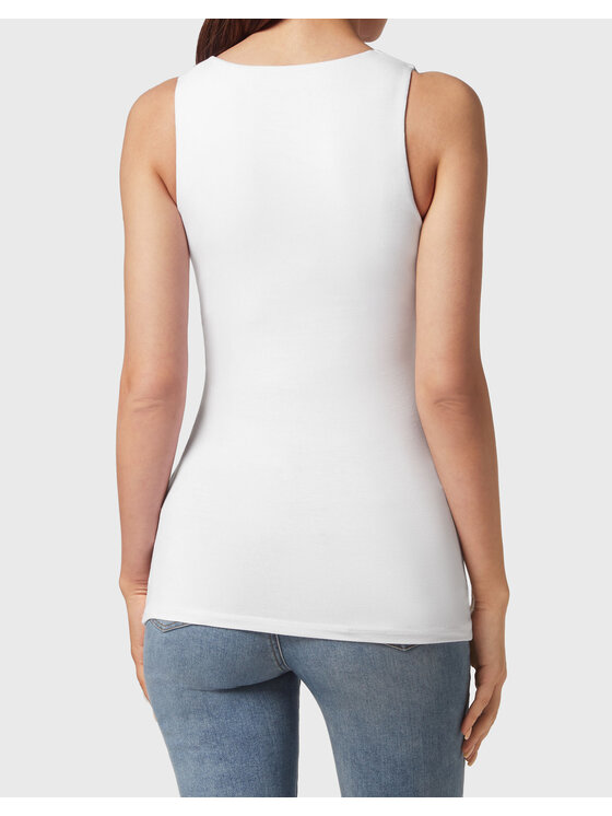 PHILIPP PLEIN PHILIPP PLEIN Tank top 2957 Biały Skin Tight Fit