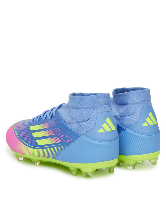 adidas adidas Buty do piłki nożnej F50 League Mid Firm/Multi-Ground JI0436 Granatowy