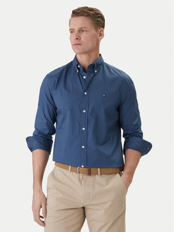 Tommy Hilfiger Koszula MW0MW37550 Niebieski Regular Fit