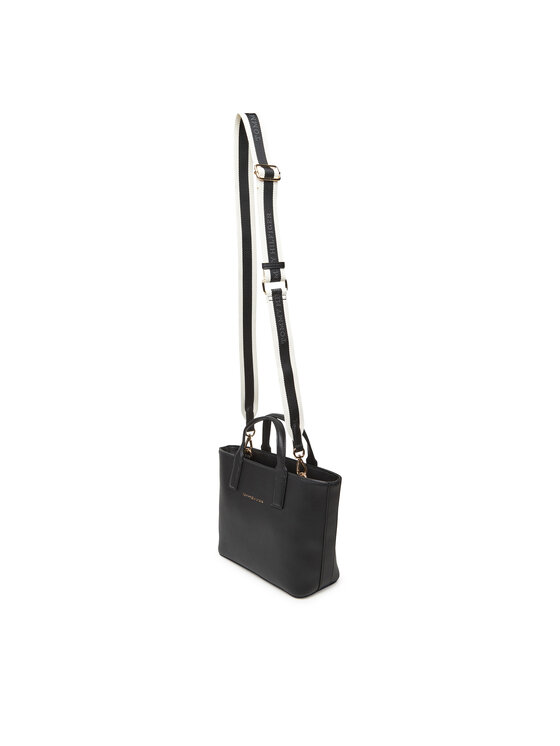 Tommy Hilfiger Tommy Hilfiger Τσάντα Th Logotape Mini Tote AW0AW17448 Μαύρο