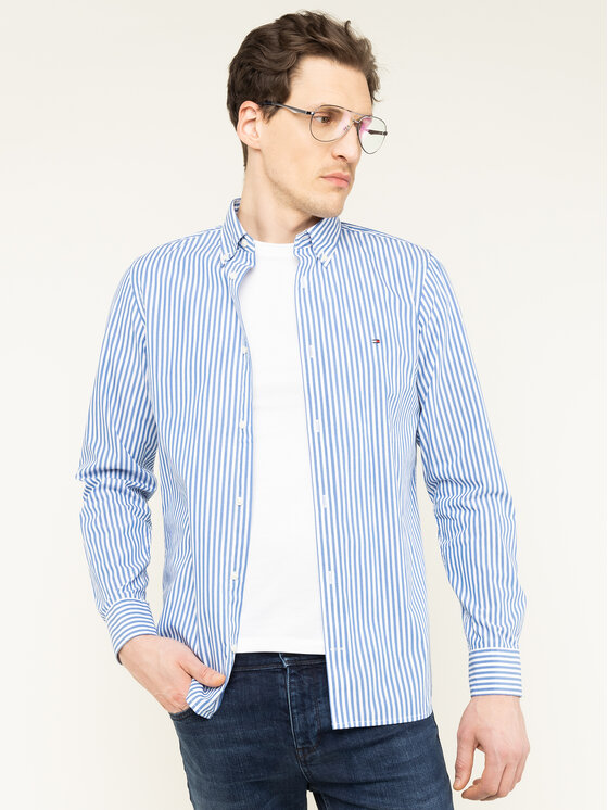 Tommy Hilfiger Tommy Hilfiger Košulja Hyper Classic Stripe MW0MW12209 Šarena Slim Fit
