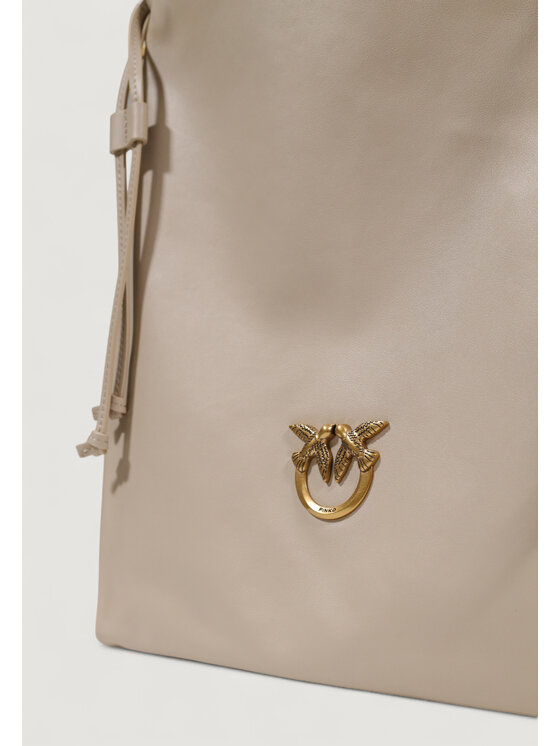 PINKO PINKO Torba SLOUCHY CLASSIC BAG VITELLO Beżowy