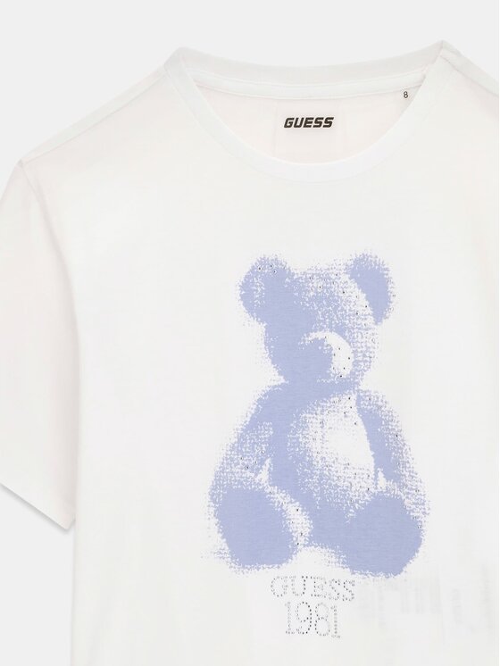 Guess Kids Guess Kids T-Shirt 185301 Biały Classic Fit