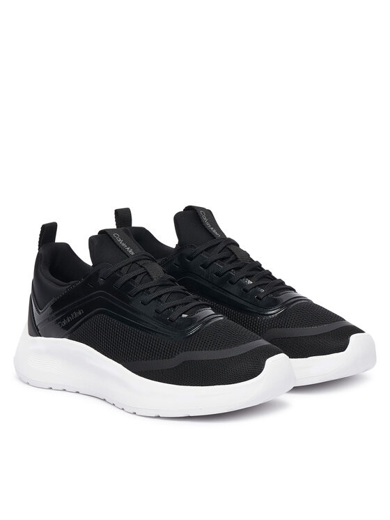 Calvin Klein Calvin Klein Superge Light Eva Run Laceup Sock Jelly HW0HW03434 Črna