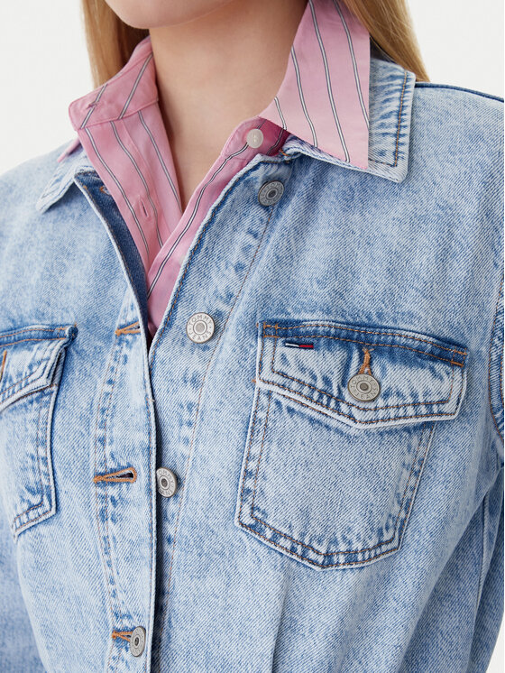 Tommy Jeans Tommy Jeans Džinsa kleita DW0DW22004 Zils Regular Fit