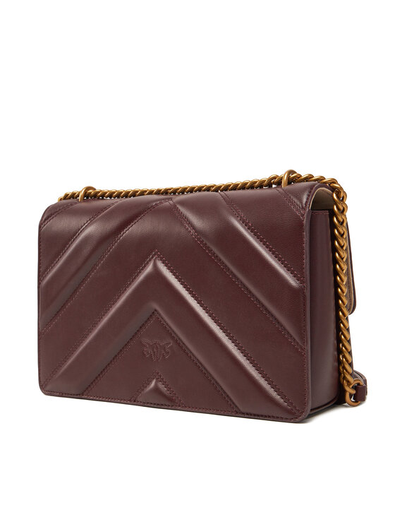 PINKO PINKO Τσάντα Love One Classic Light Dc PE 25 PLTT 104549 A26Z Μπορντό