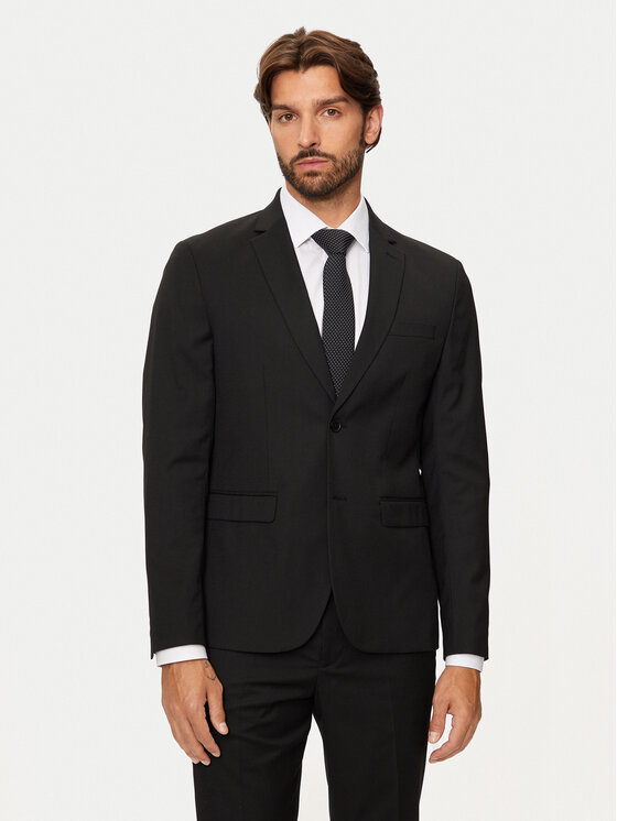 Férfi Zakó Selected Homme, Méret: 50, Fekete, 16092418