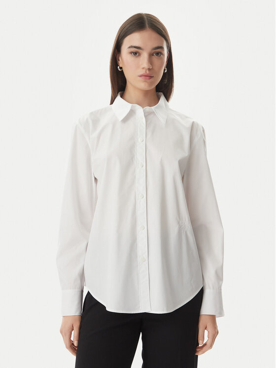Calvin Klein Cămașă LV044F136G Alb Regular Fit