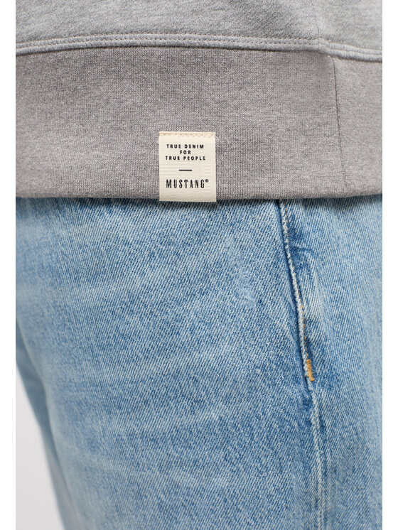 Mustang Mustang Felpa Ben Crewneck Grigio Regular Fit