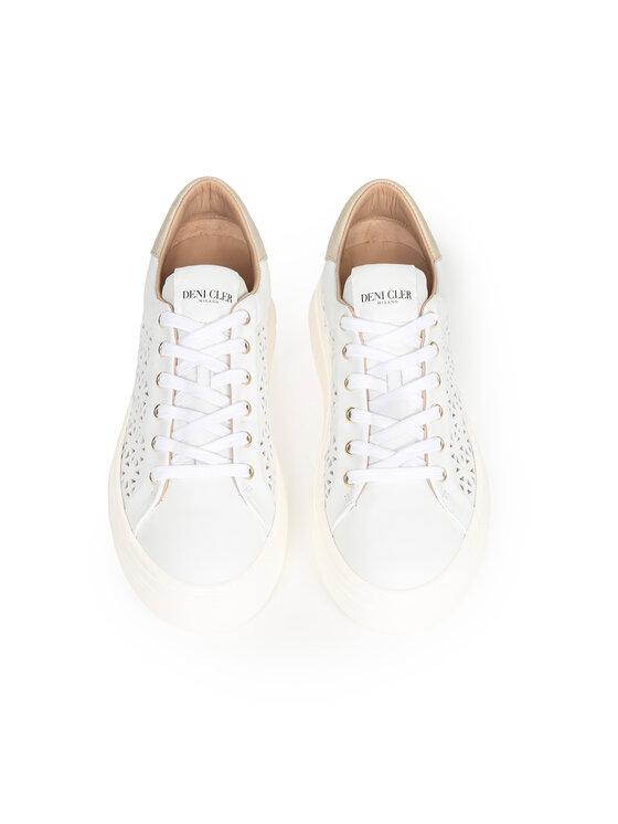 Deni Cler Milano Deni Cler Milano Sneakersy T-DC-B610-F2-77-10-1 Biały
