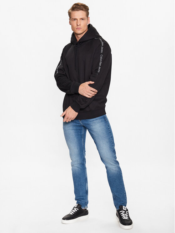 Calvin Klein Jeans Calvin Klein Jeans Majica dugih rukava J30J323429 Crna Regular Fit