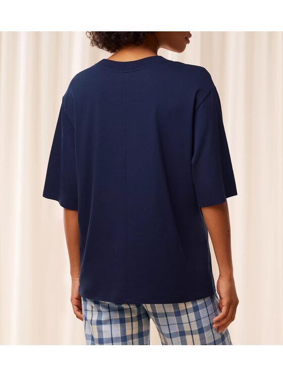 Triumph Triumph T-Shirt Mix & Match Top 3/4 Granatowy Regular Fit