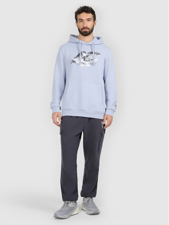 4F 4F Bluza APRES SKI Niebieski jasny Regular Fit