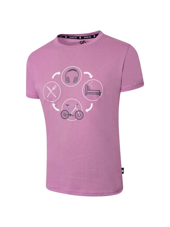 Dare2B Dare2B T-Shirt Go Beyond Fioletowy Relaxed Fit