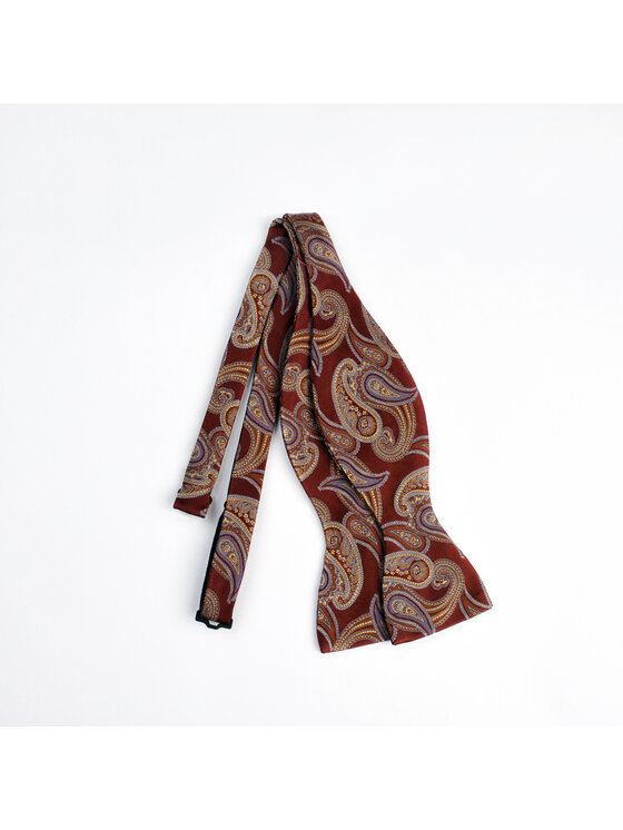 ELSNER ELSNER Παπιγιόν BUTTERFLY Z JEDWABNEGO ŻAKARDU A6042 Μπορντό