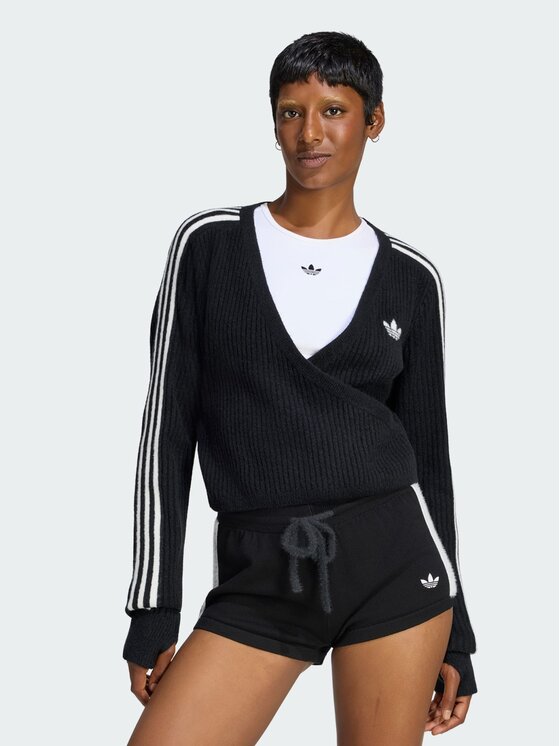 adidas adidas Kardigan 171477 Czarny Loose Fit