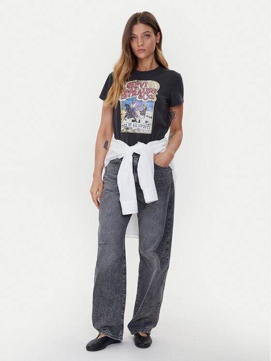 Levi's® Levi's® T-krekls The Perfect 17369-3309 Melns Standard Fit