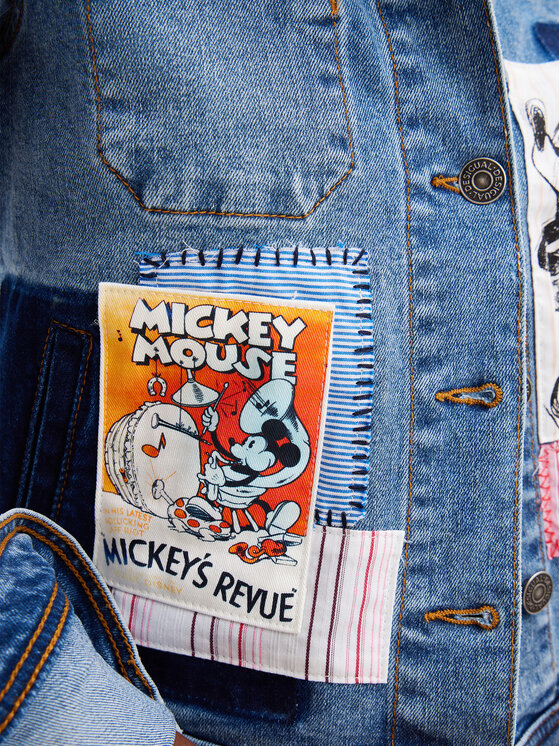 Desigual Desigual Джинсова куртка MICKEY Walter 24SWED40 Голубий Regular Fit