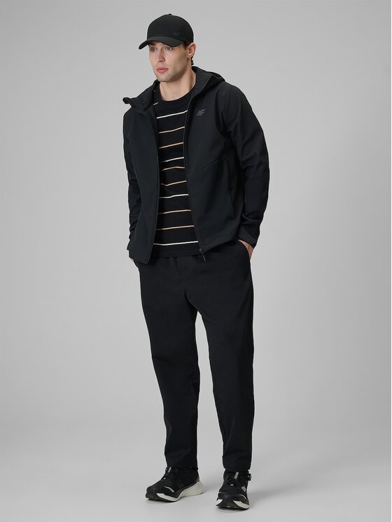 4F 4F Giacca softshell 4FWSS26TSOFM549-20S Nero Regular Fit