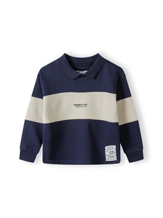 MINOTI MINOTI Bluza 23fleece57 Granatowy Regular Fit