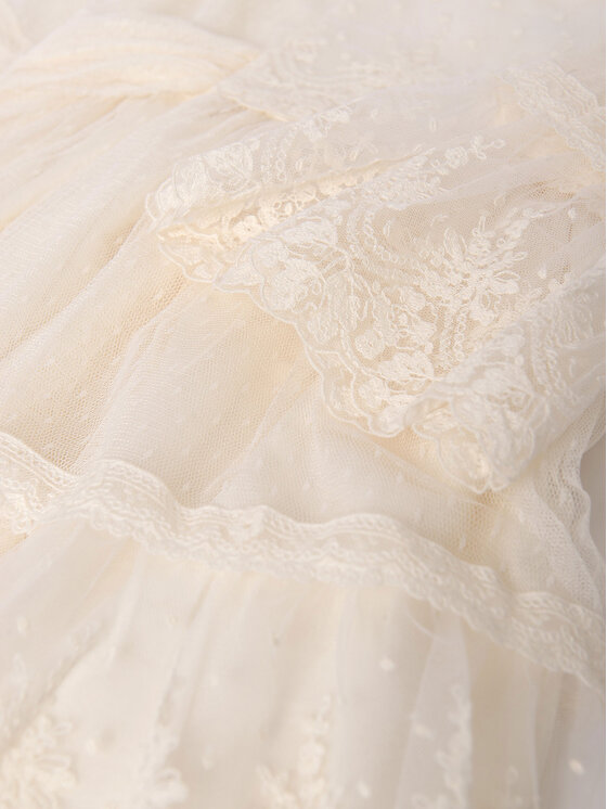 Abel & Lula Abel & Lula Sukienka elegancka 5046 Écru Regular Fit