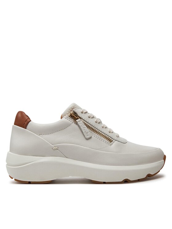 Clarks Clarks Laisvalaikio batai Tivoli Zip 26176650 Écru