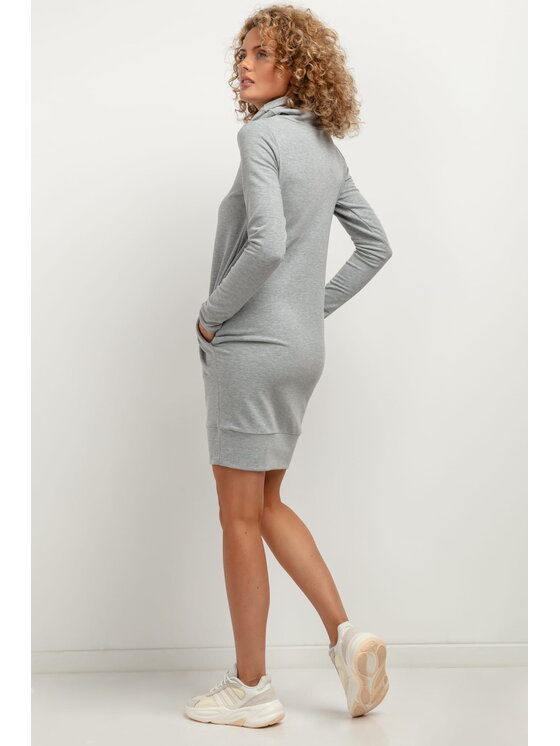 Tessita Tessita Každodenní šaty T376 Šedá Straight Fit