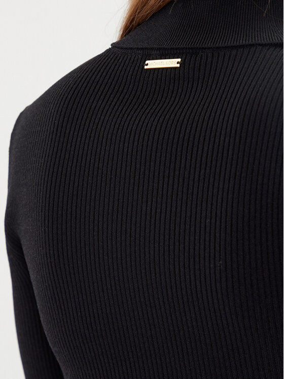 MICHAEL Michael Kors MICHAEL Michael Kors Sukienka dzianinowa MF583C633D Czarny Regular Fit