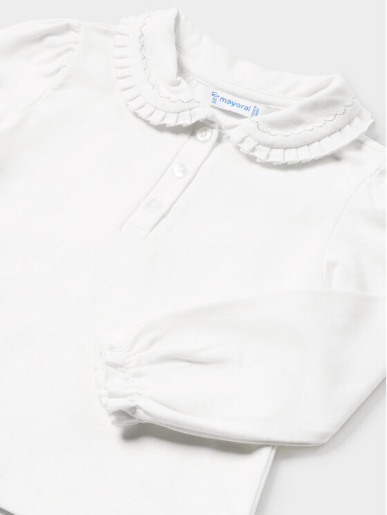Mayoral Mayoral Bluse 104 Écru Regular Fit