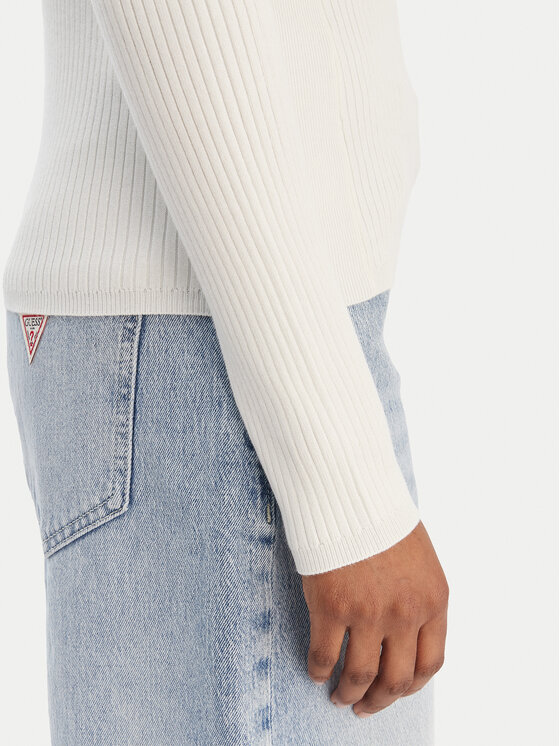 Guess Guess Sweter W6RR58 Z2YK2 Écru Regular Fit