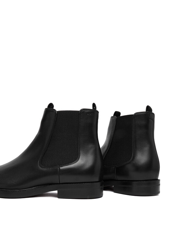 BOSS BOSS Kotníková obuv s elastickým prvkem Dressletic 50549658 Černá