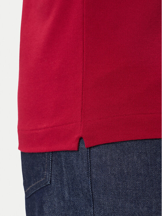 Lacoste Lacoste Polo L1212 Bordowy Classic Fit