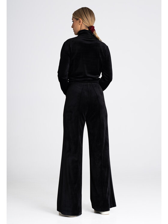 FIGL FIGLFIGL Pantaloni da donna M966 Nero Regular Fit