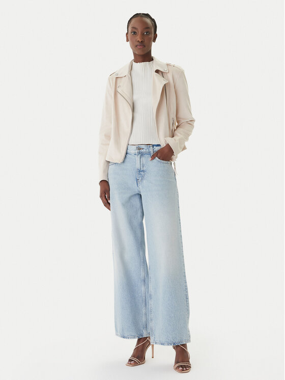 Guess Guess Μπουφάν μεταβατικό W6GL10 W1968 Εκρού Regular Fit