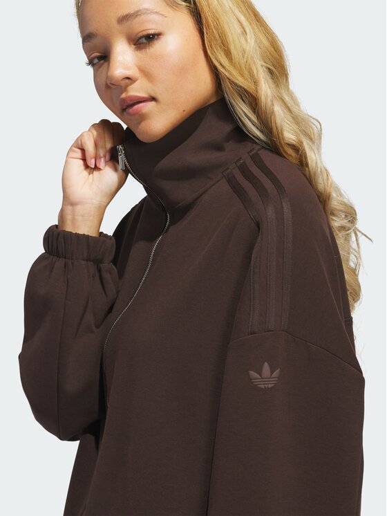 adidas adidas Bluza 172427 Brązowy ciemny Oversize