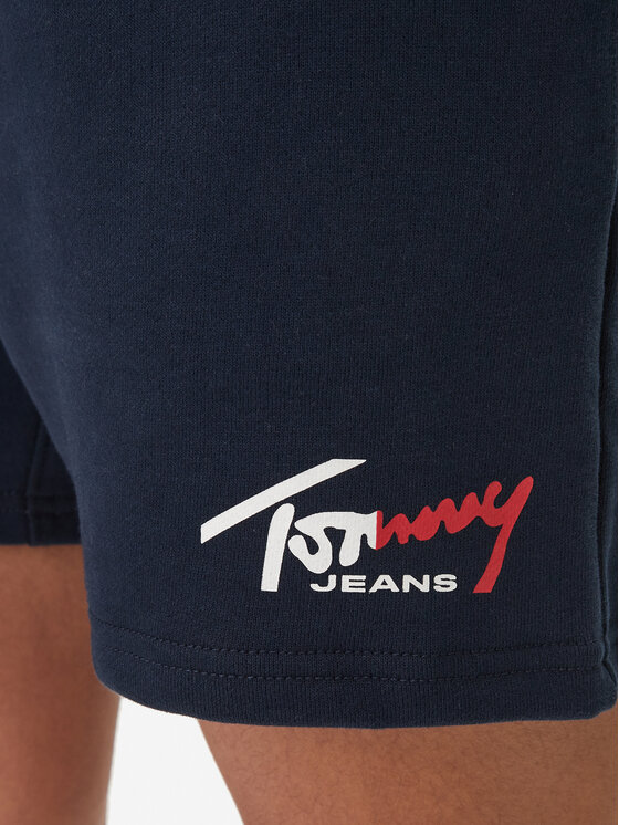 Tommy Jeans Tommy Jeans Sportovní kraťasy Signature DM0DM23017 Tmavomodrá Regular Fit