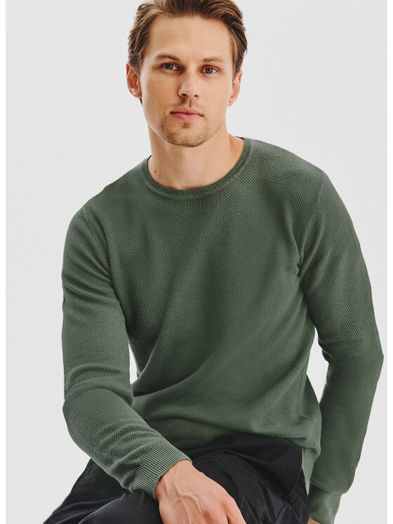 Pako Lorente Pako Lorente Sweter P25WF-2X-001 Zielony Classic Fit