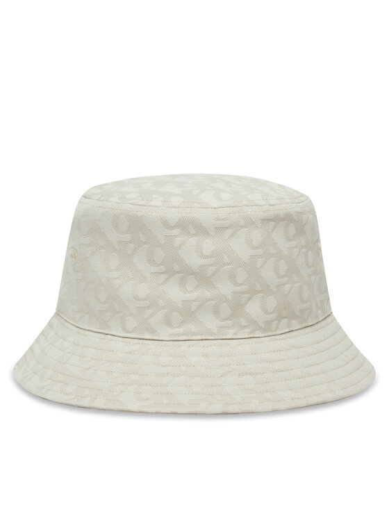 Pălărie Calvin Klein Logo Jacquard Bucket Hat LV04K5059G Bej