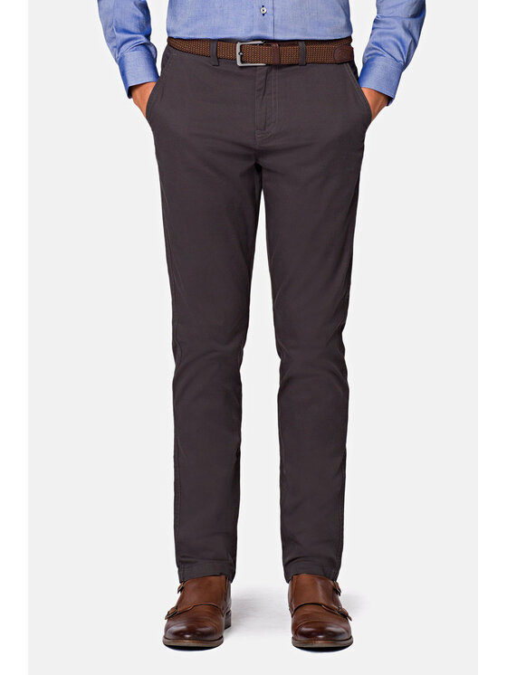 Lancerto Lancerto Spodnie materiałowe Nestor Szary Regular Fit