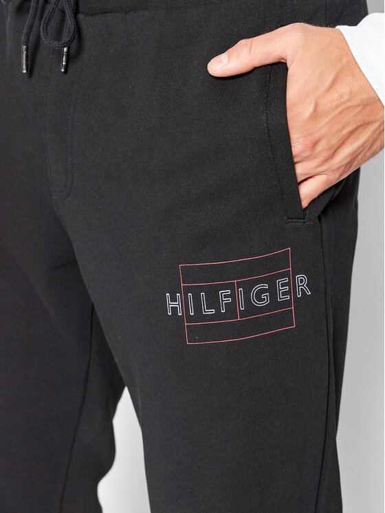 Tommy Hilfiger Sportinės kelnės MW0MW25599 Juoda Regular Fit | Modivo.lt