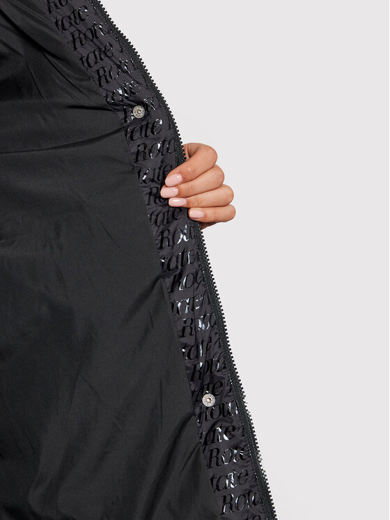 ROTATE ROTATE Kurtka zimowa Tina RT789 Czarny Relaxed Fit
