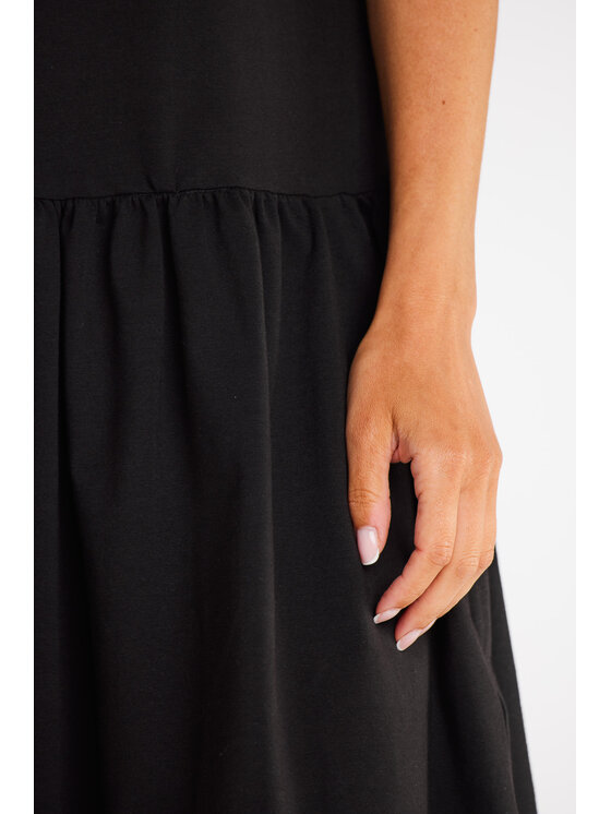 Infinite You Infinite You Sukienka letnia M295 Czarny Basic Fit
