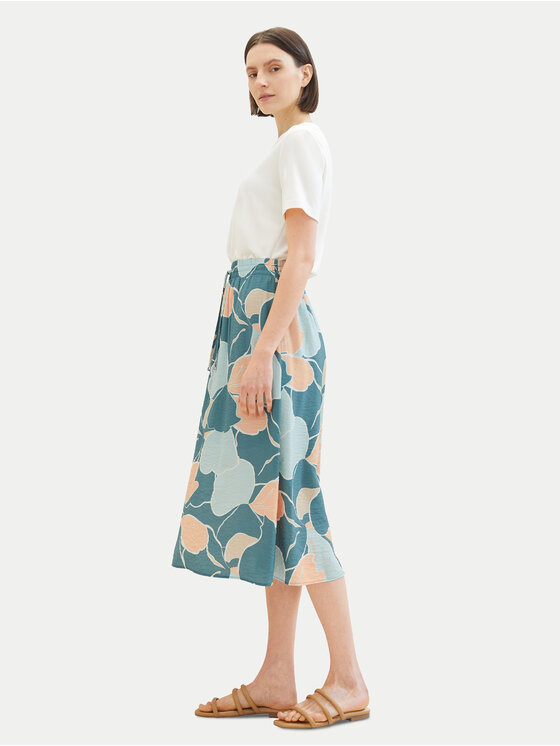 Tom Tailor Tom Tailor Midi sijonas 1040348 Žalia Regular Fit