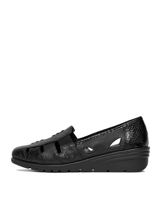 Rieker Rieker Halbschuhe L5358-00 Schwarz