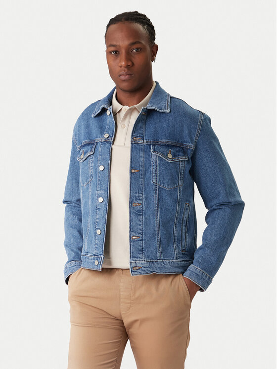Tommy Jeans Tommy Jeans Jeansová bunda DM0DM22635 Modrá Regular Fit