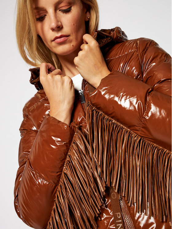PINKO PINKO Geacă de iarnă Campari 1 Piumino 20202 PRR 1N12YB.Y66M Maro Regular Fit